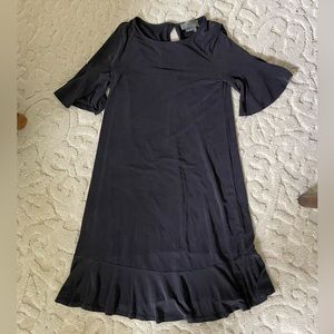 Anthropologie Sz XS black slinky dress